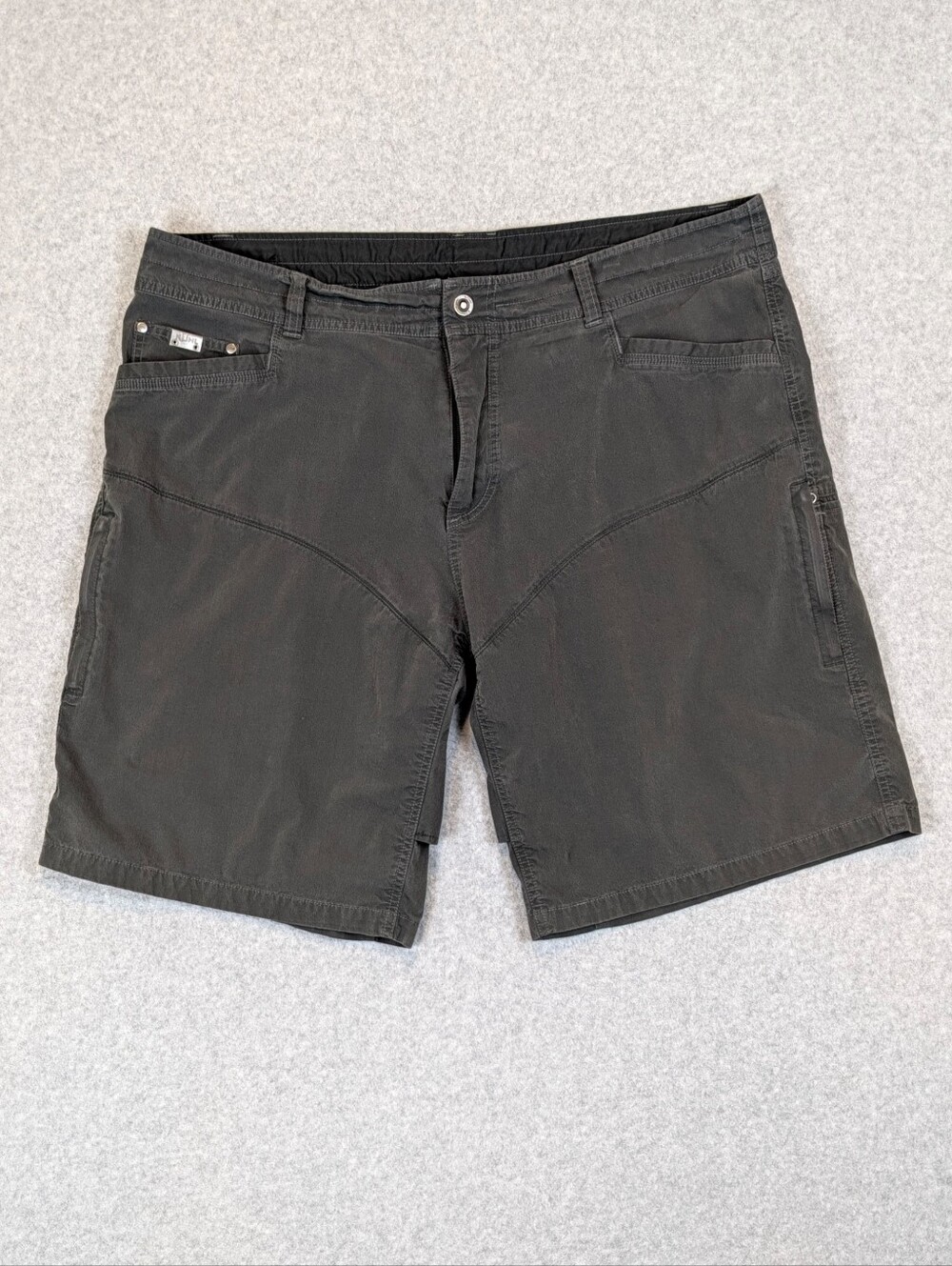 Kuhl Konfidant Air Shorts Mens 42 Gray 11" Hiking Outdoor Cargo Vented 5103